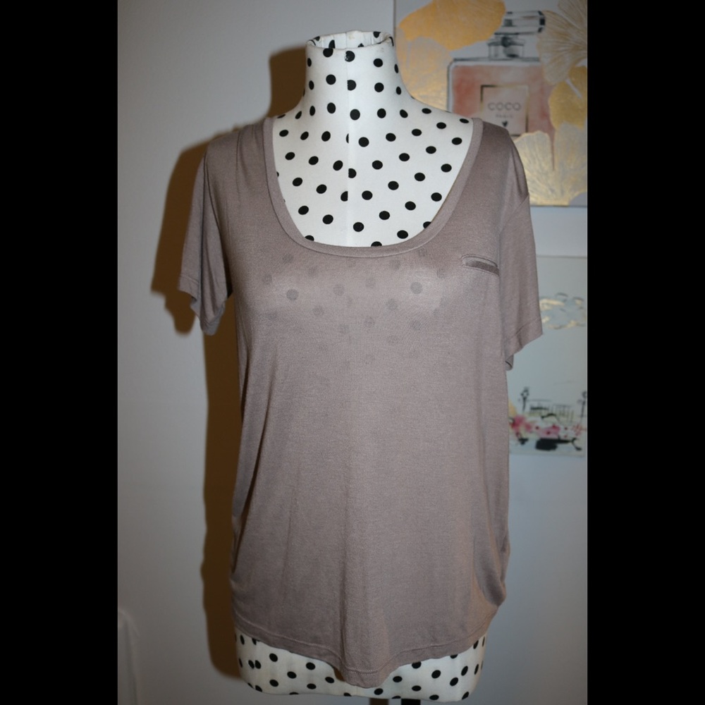 DAVID LERNER Short Sleeve Basic T-shirt
